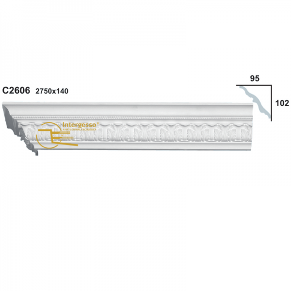 Sanca em Gesso C2606 (2750 x 140 mm)