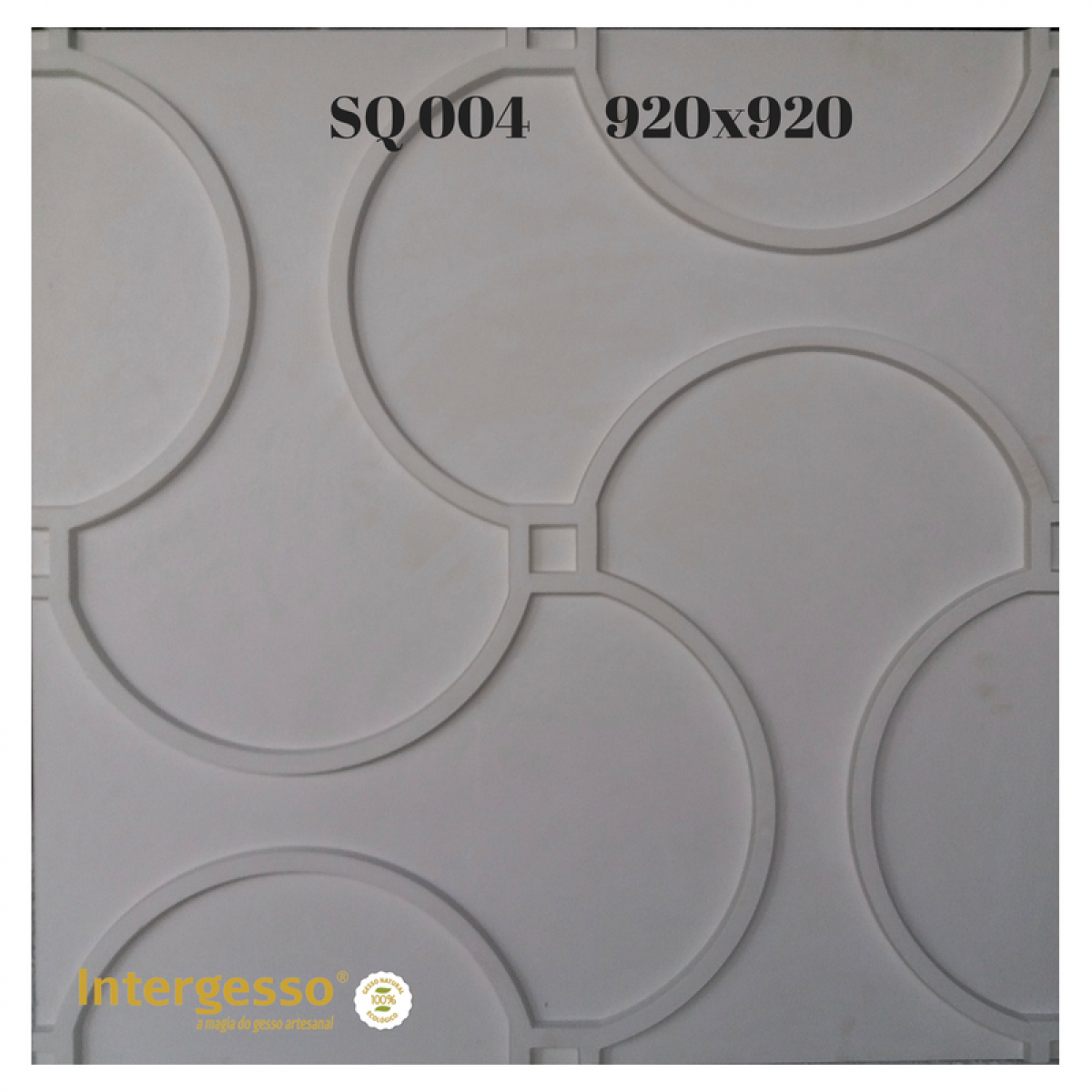 Wall Panel in Plaster SQ004 (920 x 920 mm)