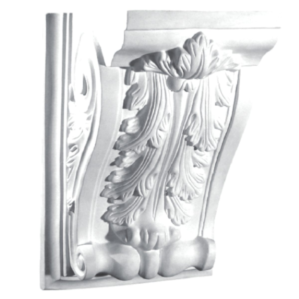 Corbel in Plaster BH02 (210 x 195 x 295 mm)