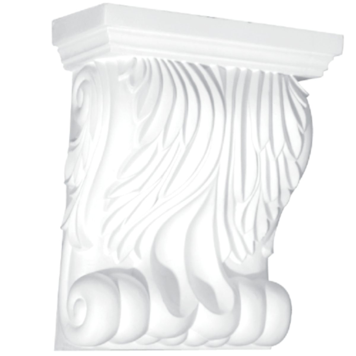 Corbel in Plaster BH08 (195 x 105 x 215 mm)