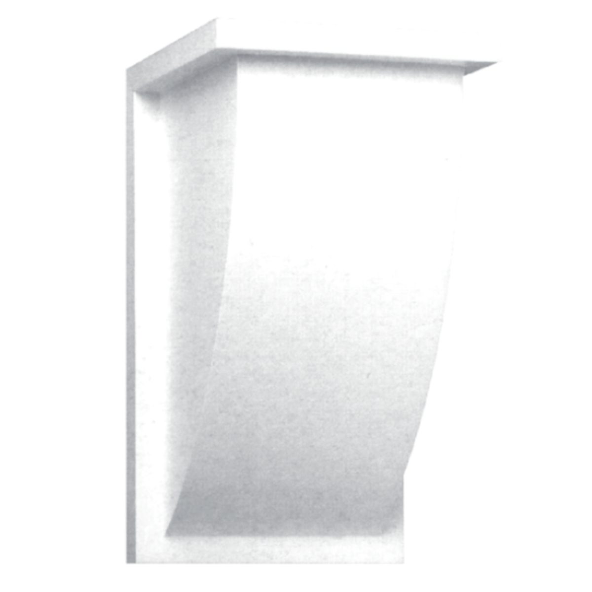 Corbel in Plaster BH19 (200 x 205 x 355 mm)