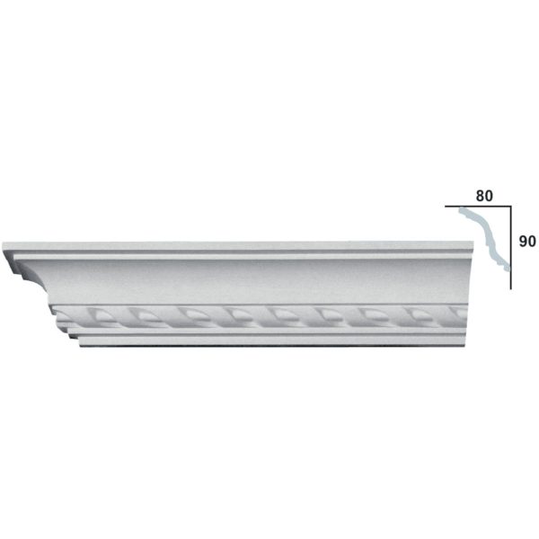 Sanca em Gesso C0065 (2470 x 120 mm)