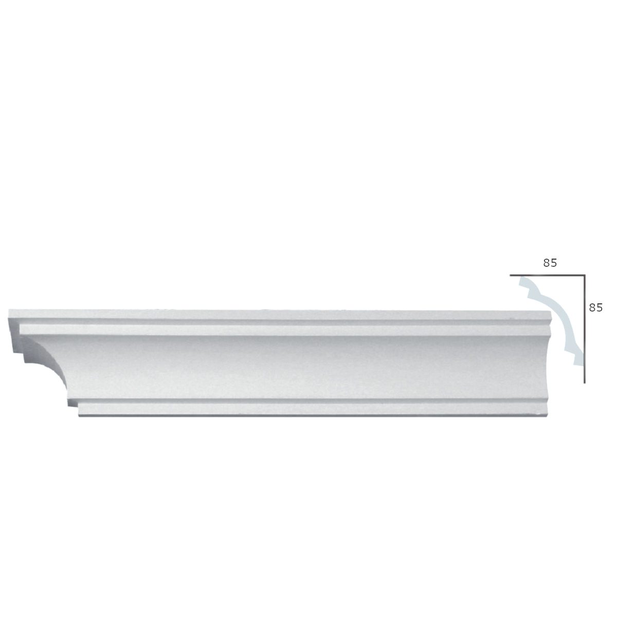 Sanca em Gesso C0071A (2440 x 130 mm)