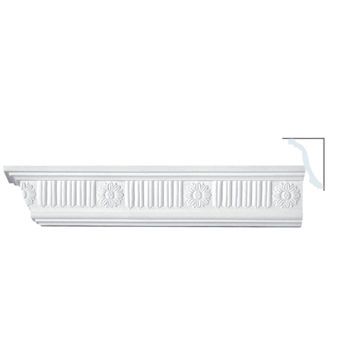Cornice Moulding in Plaster C0073S (2440 x 100 mm)