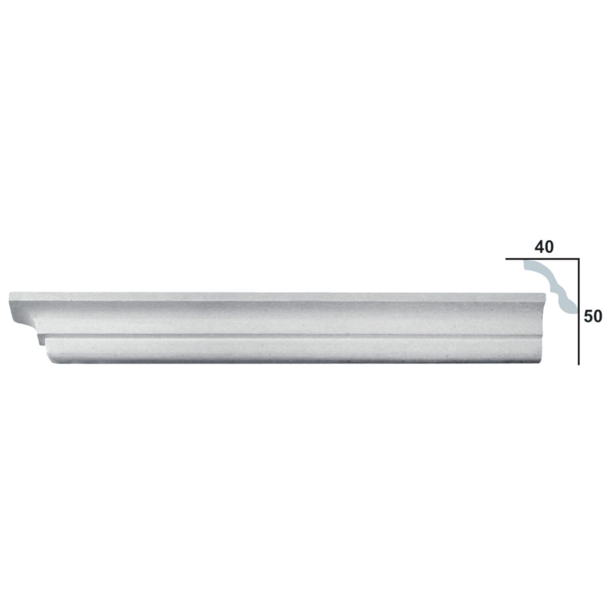 Sanca em Gesso C0076 (2440 x 65 mm)