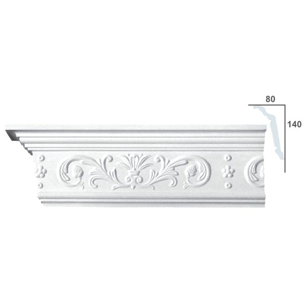 Sanca em Gesso C0092 (2500 x 160 mm)