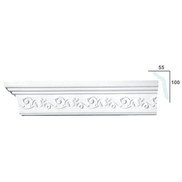 Sanca em Gesso C0093 (2490 x 110 mm)