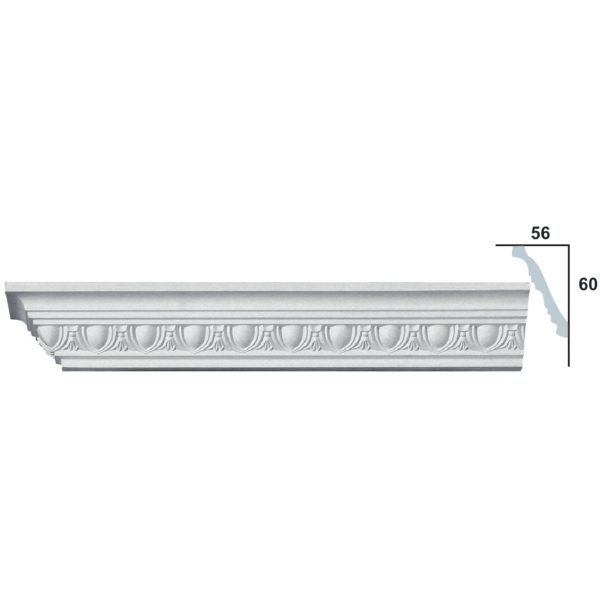 Sanca em Gesso C2051 (2450 x 80 mm)