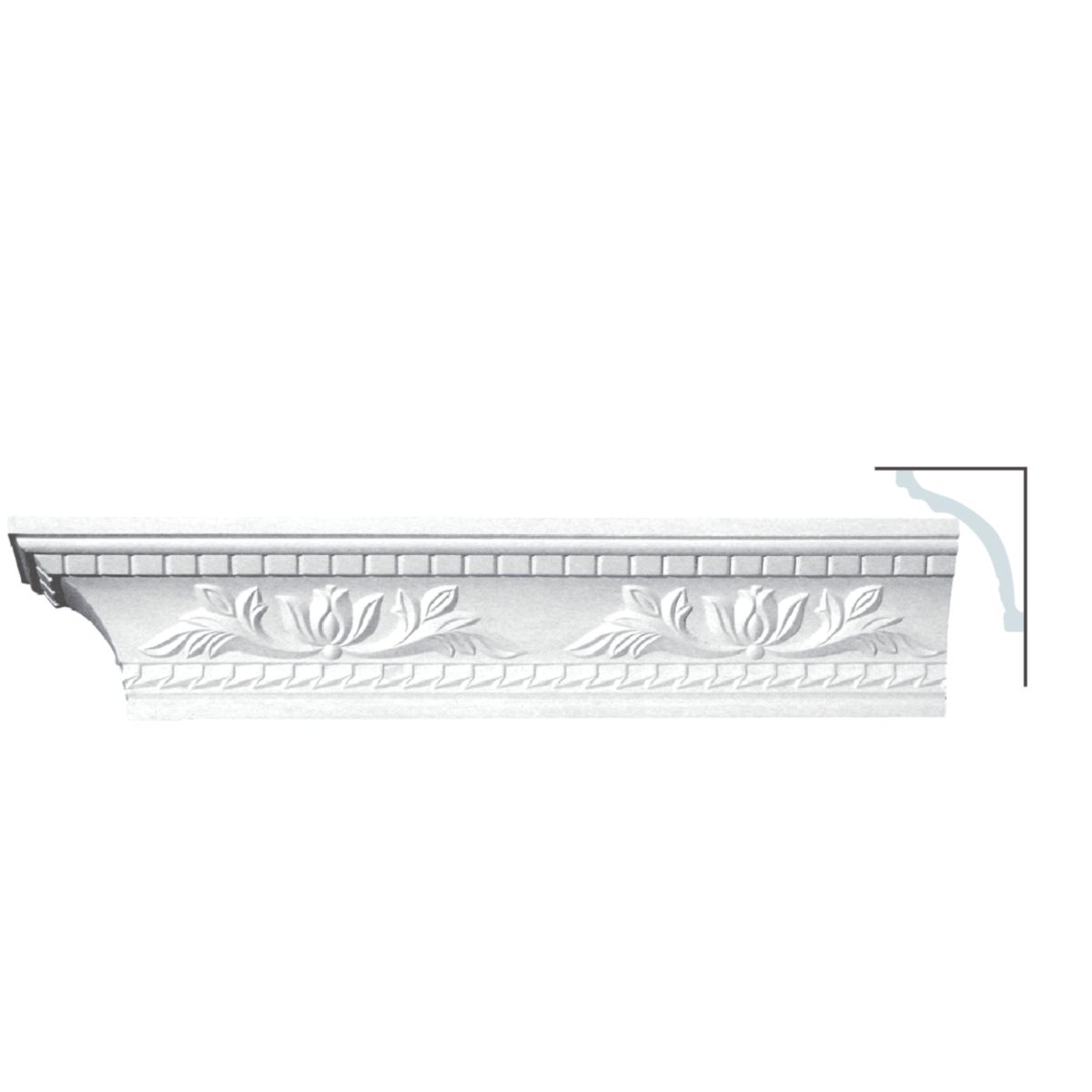 Cornice Moulding in Plaster C2052 (2440 x 111 mm)