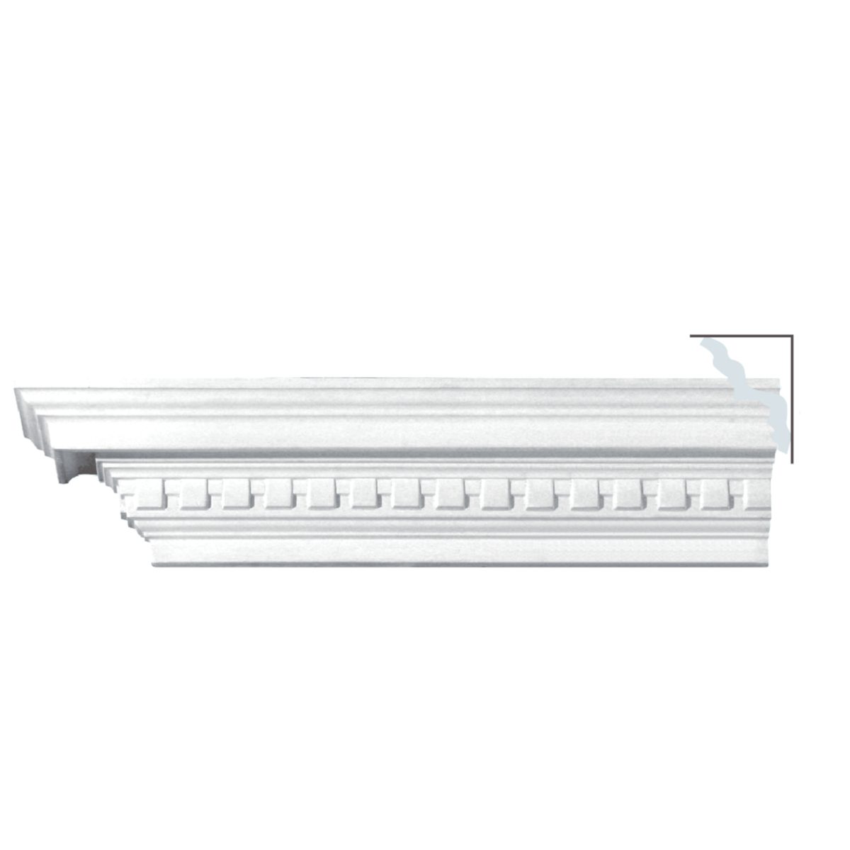 Cornice Moulding in Plaster C2061 (2390 x 120 mm)
