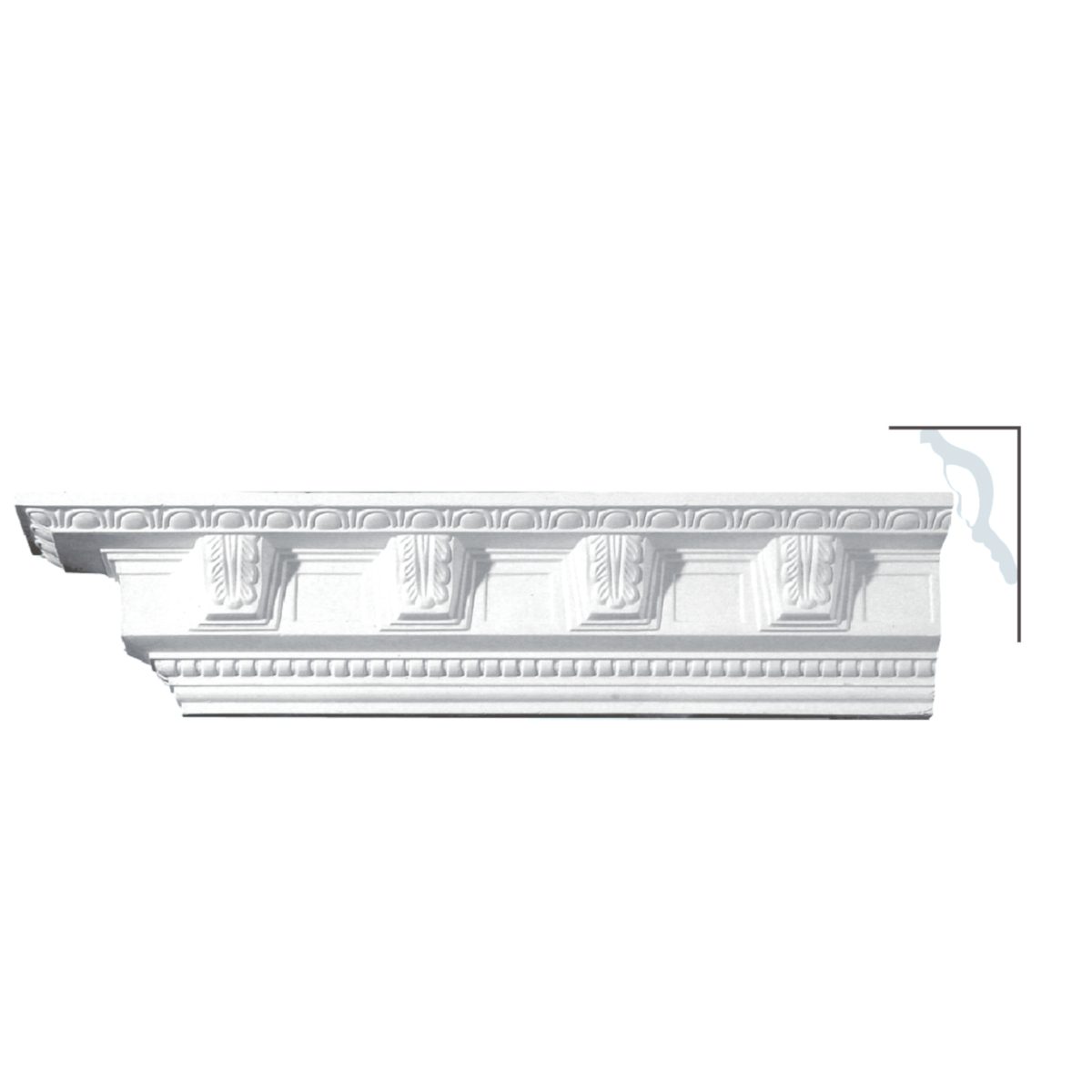 Cornice Moulding in Plaster C2062 (2440 x 185 mm)