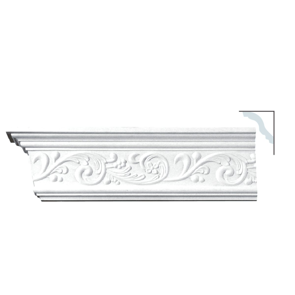 Cornice Moulding in Plaster C0098 (2440 x 145 mm)