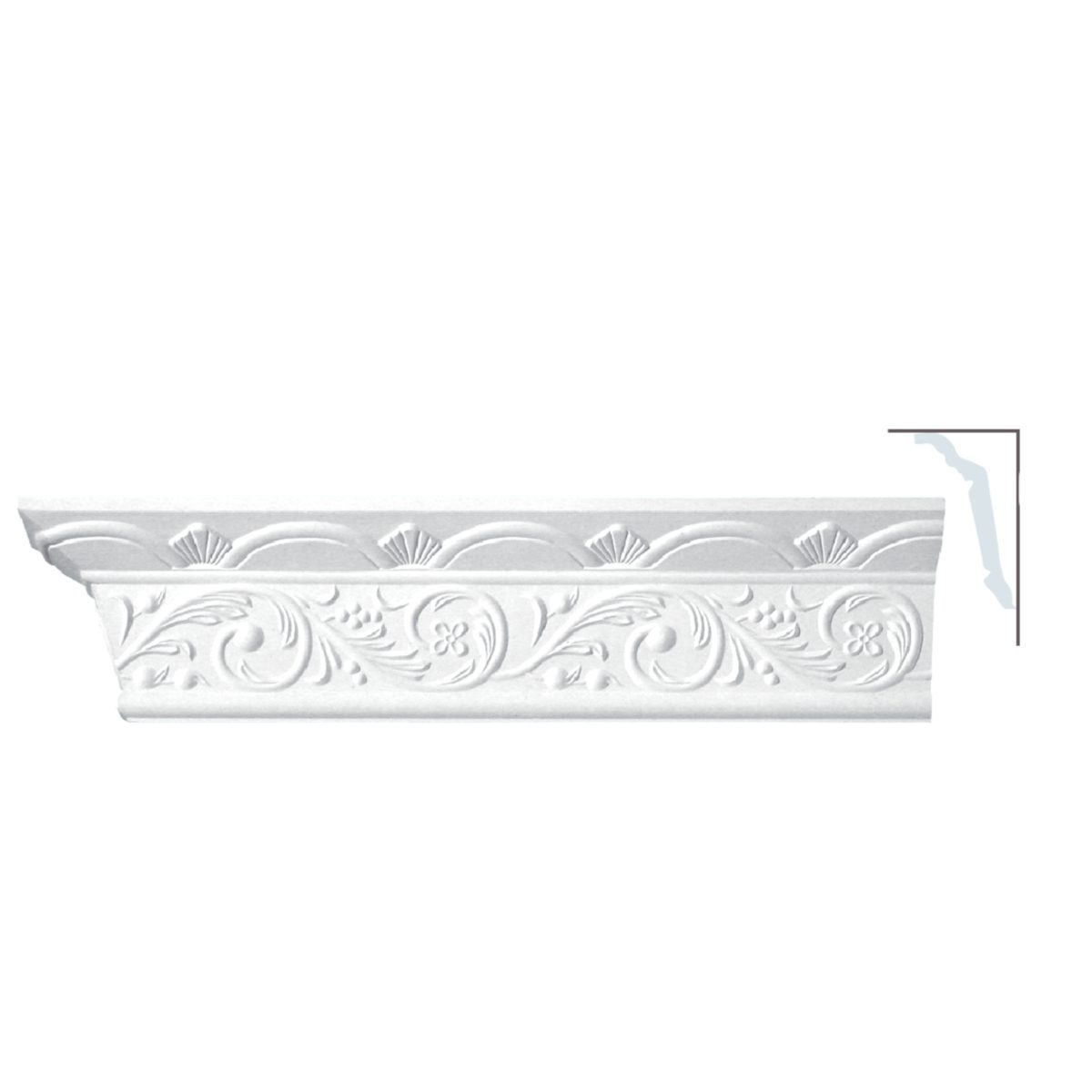 Cornice Moulding in Plaster C2098 (2440 x 120 mm)