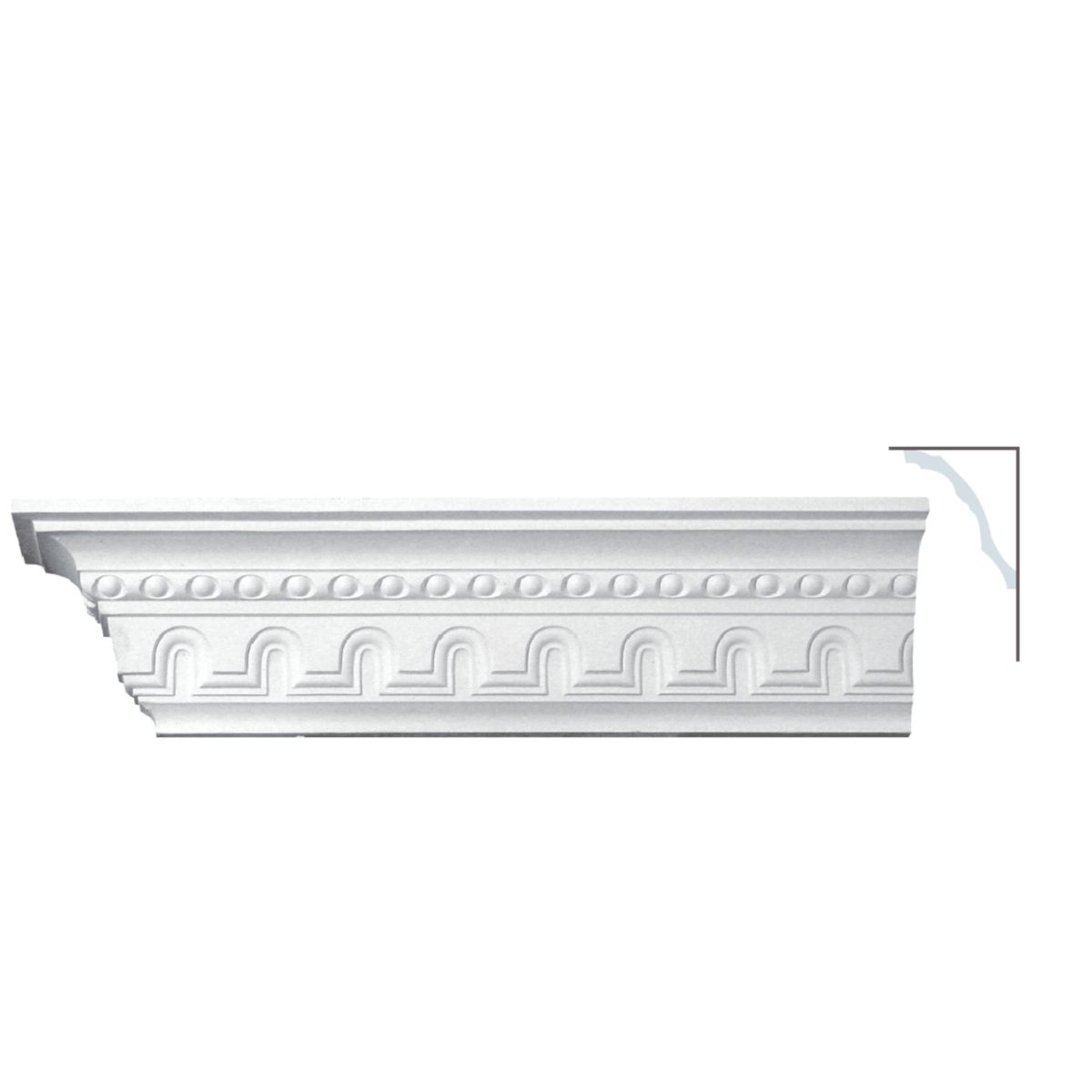 Cornice Moulding in Plaster C2103L (2440 x 165 mm)