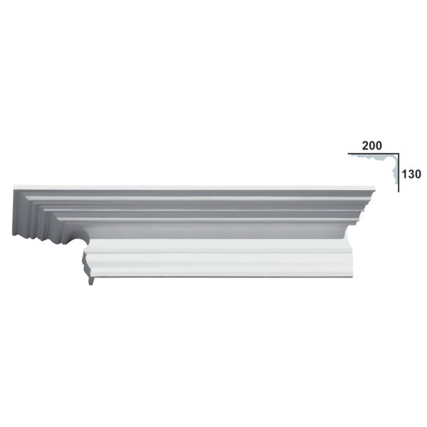 Sanca em Gesso C2706A (2400 x 240 mm)