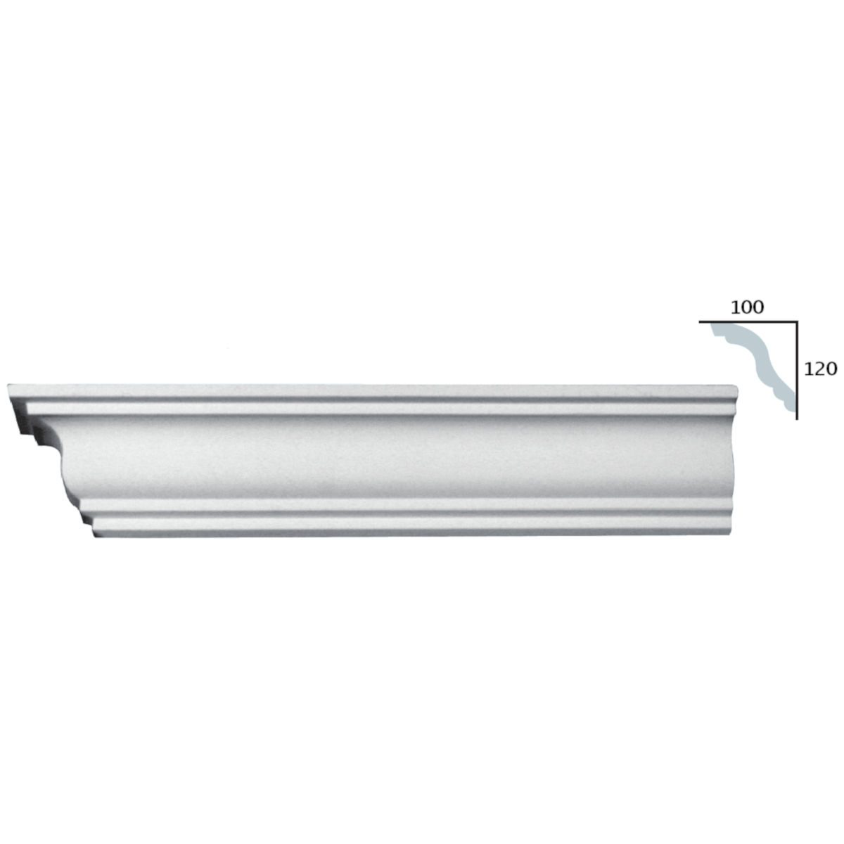 Sanca em Gesso C3095A (2440 x 140 mm)