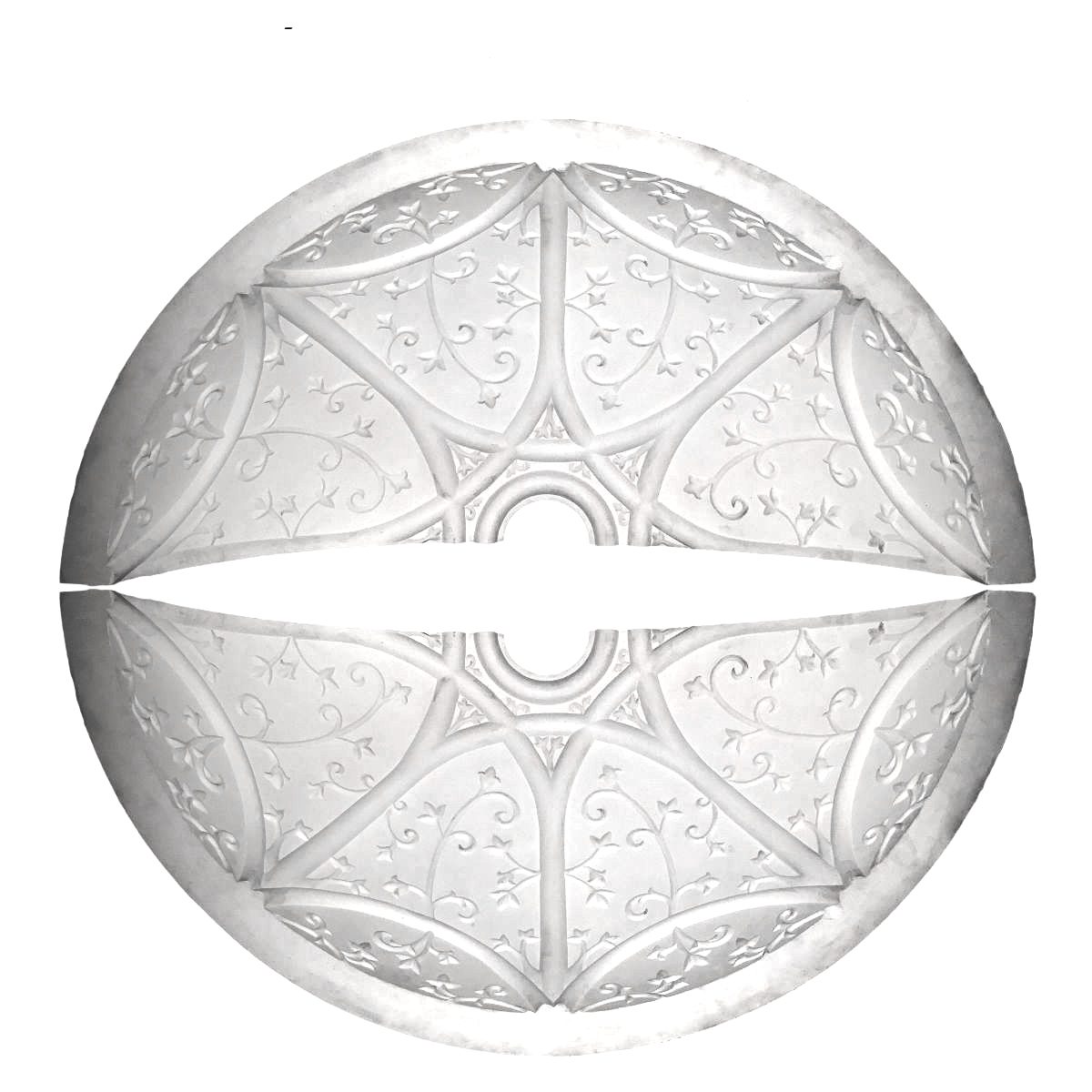 Cúpula Tuberária em Gesso