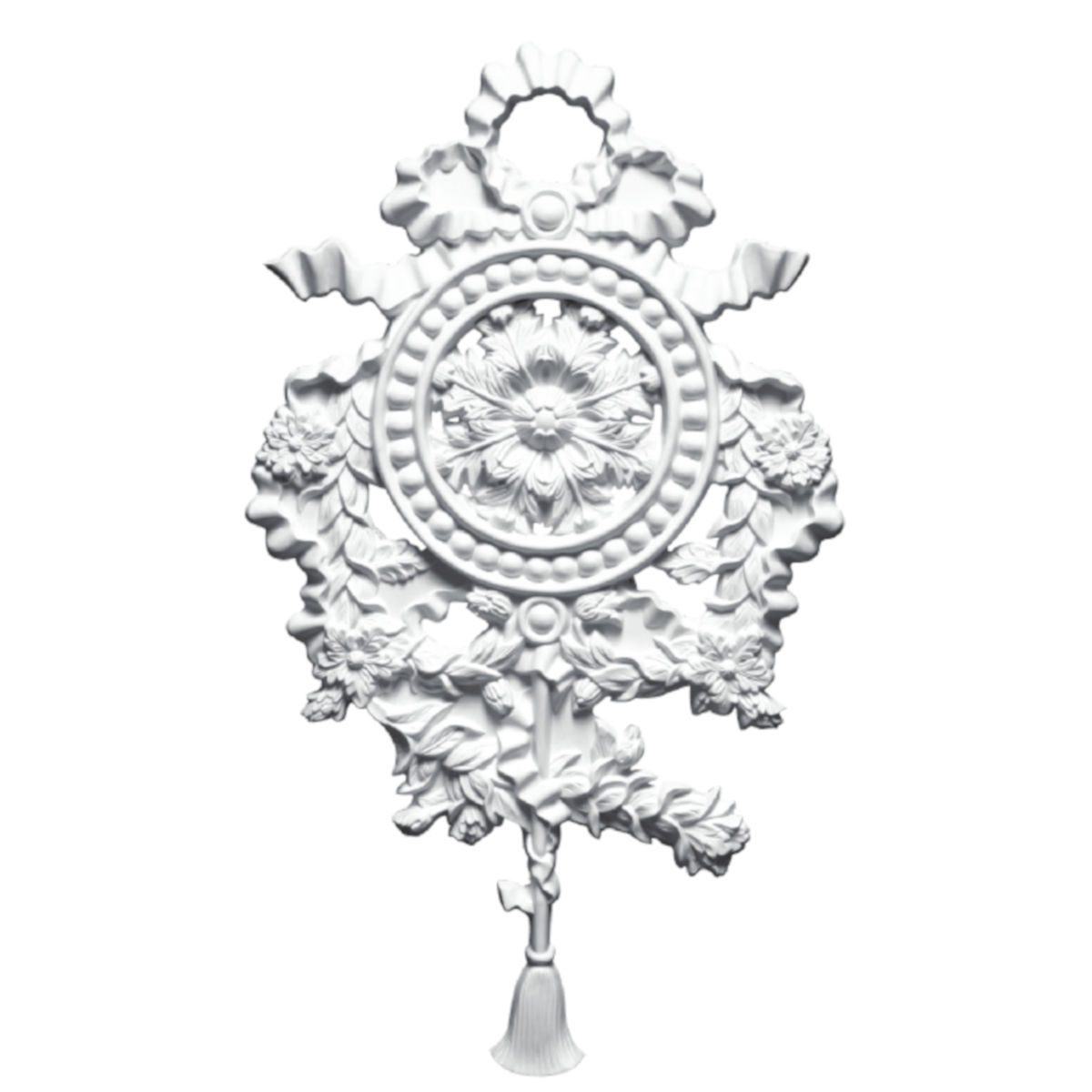 Decorative Ornament in Plaster DH46 (370 x 630 mm)