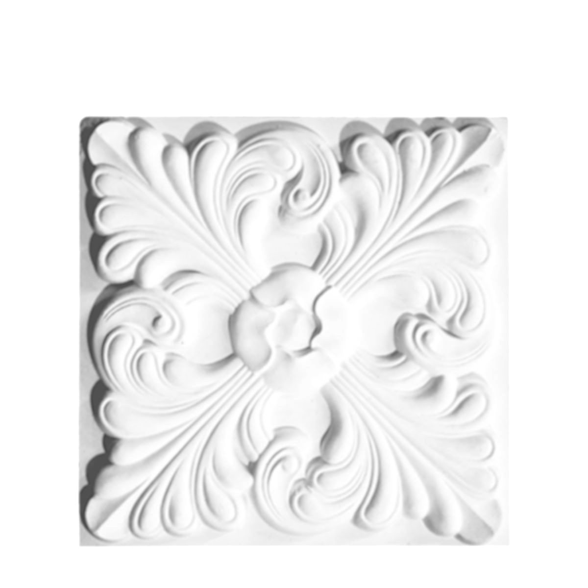 Decorative Ornament in Plaster DH86A (200 x 200 mm)