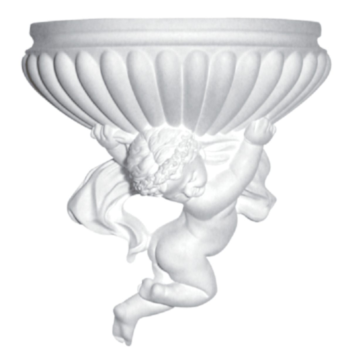 Lamp in Plaster DH88L (390 x 350 x 180 mm)