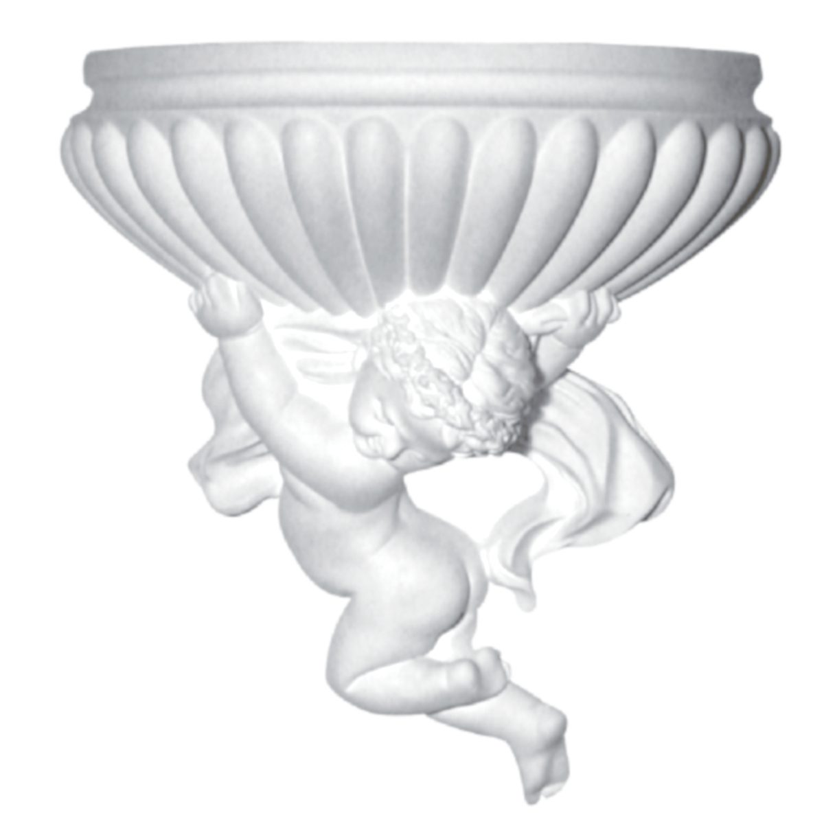 Lamp in Plaster DH88R (390 x 350 x 180 mm)