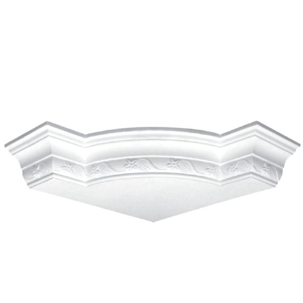 Moulding Corner in Plaster J0072L (550 x 110 mm)