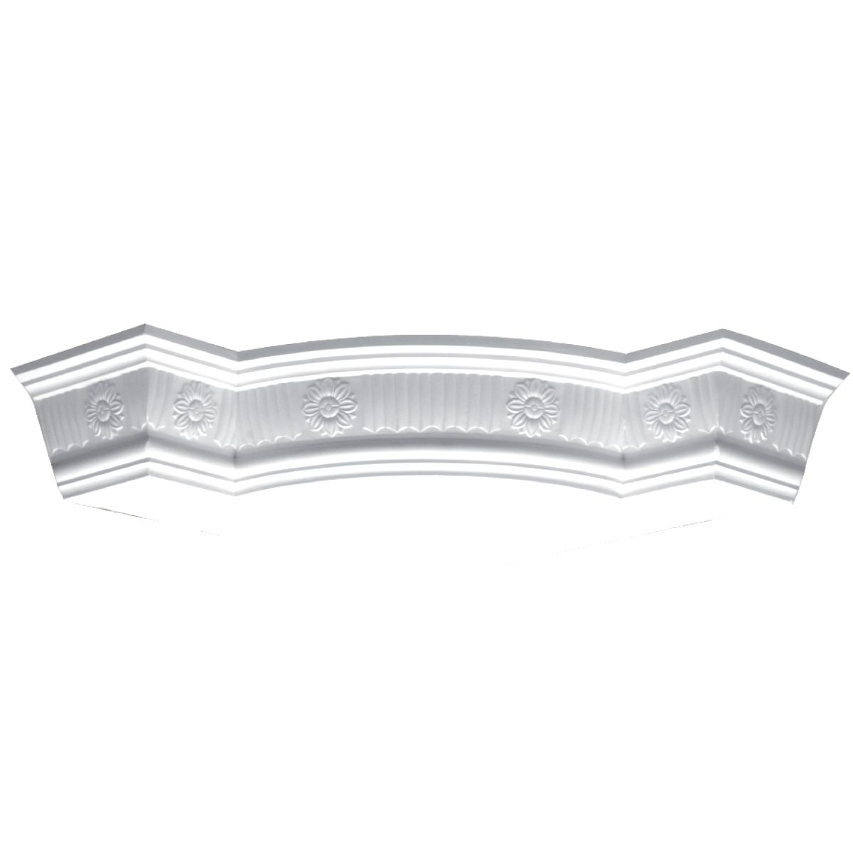 Moulding Corner in Plaster J0073L (525 x 108 mm)