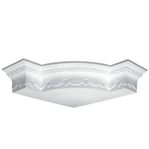 Moulding Corner in Plaster J0091L (540 x 110 mm)
