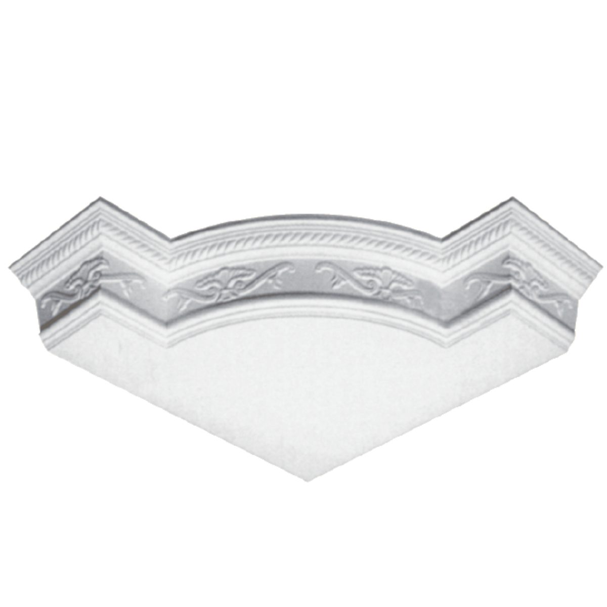 Moulding Corner in Plaster J2060S (510 x 85 mm)