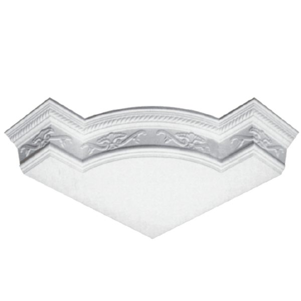 Moulding Corner in Plaster J2060S (510 x 85 mm)