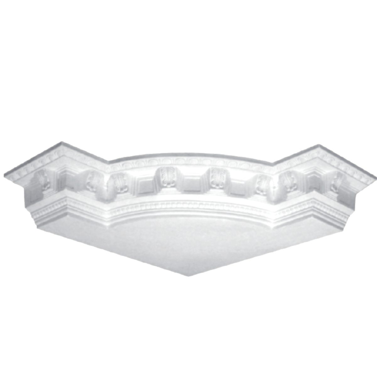 Moulding Corner in Plaster J2080 (550 x 100 mm)