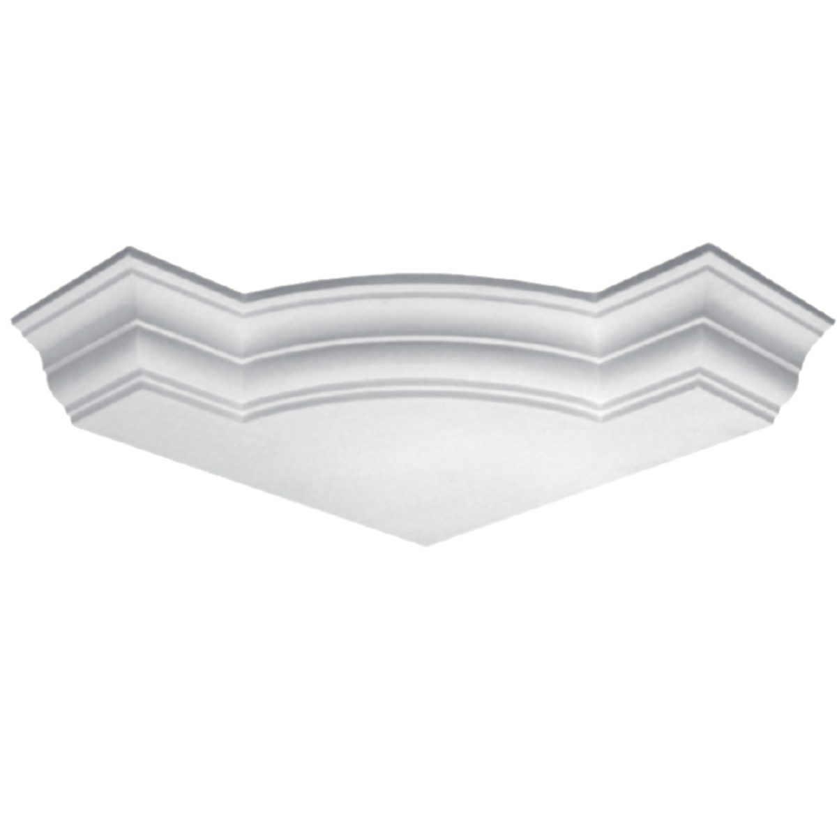 Moulding Corner in Plaster J2077 (510 x 85 mm)