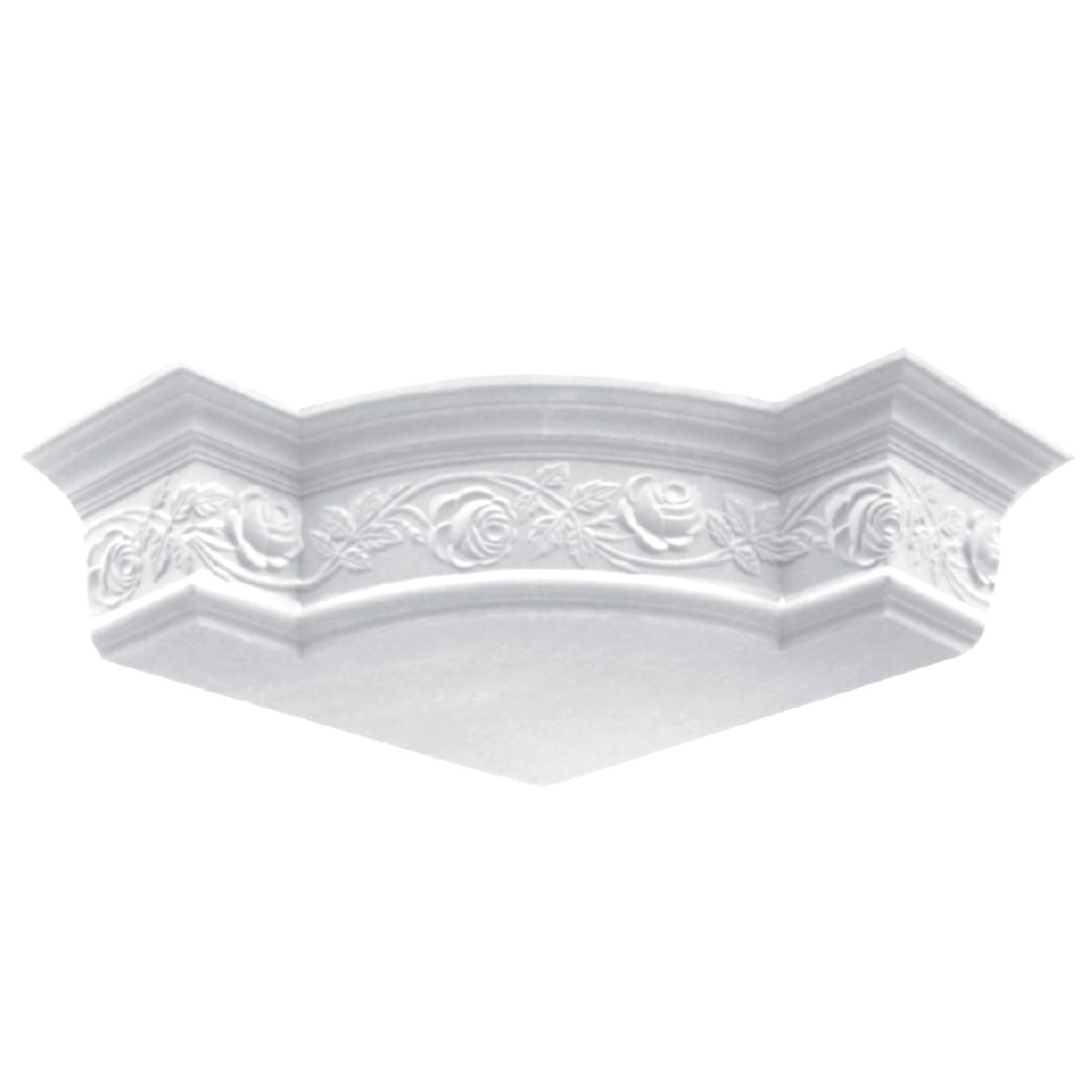 Moulding Corner in Plaster J2097 (550 x 145 mm)