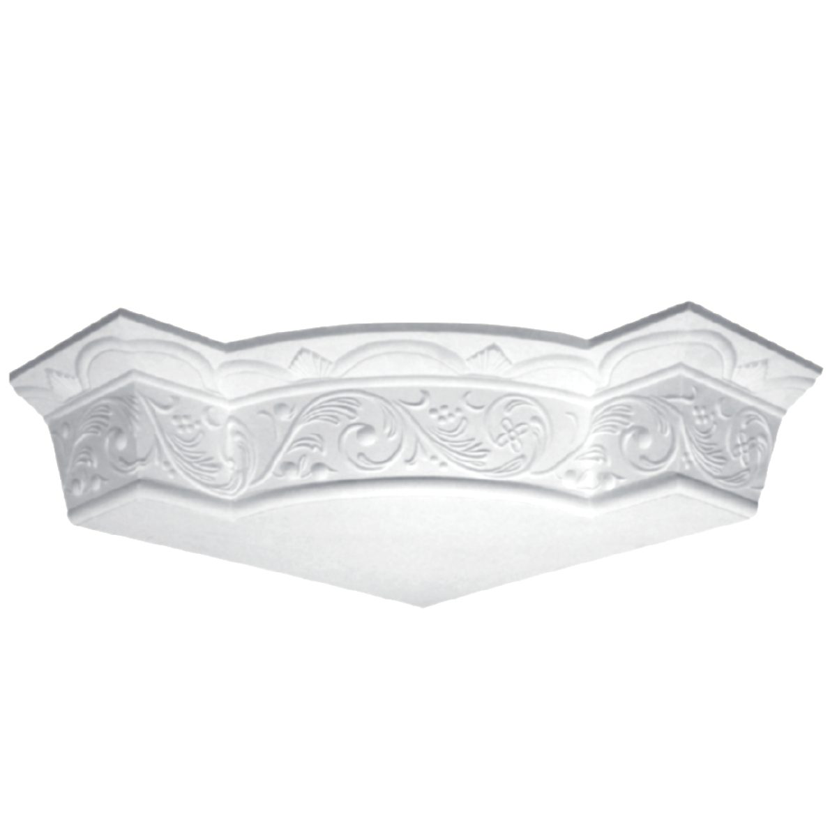 Moulding Corner in Plaster J2098 (515 x 105 mm)