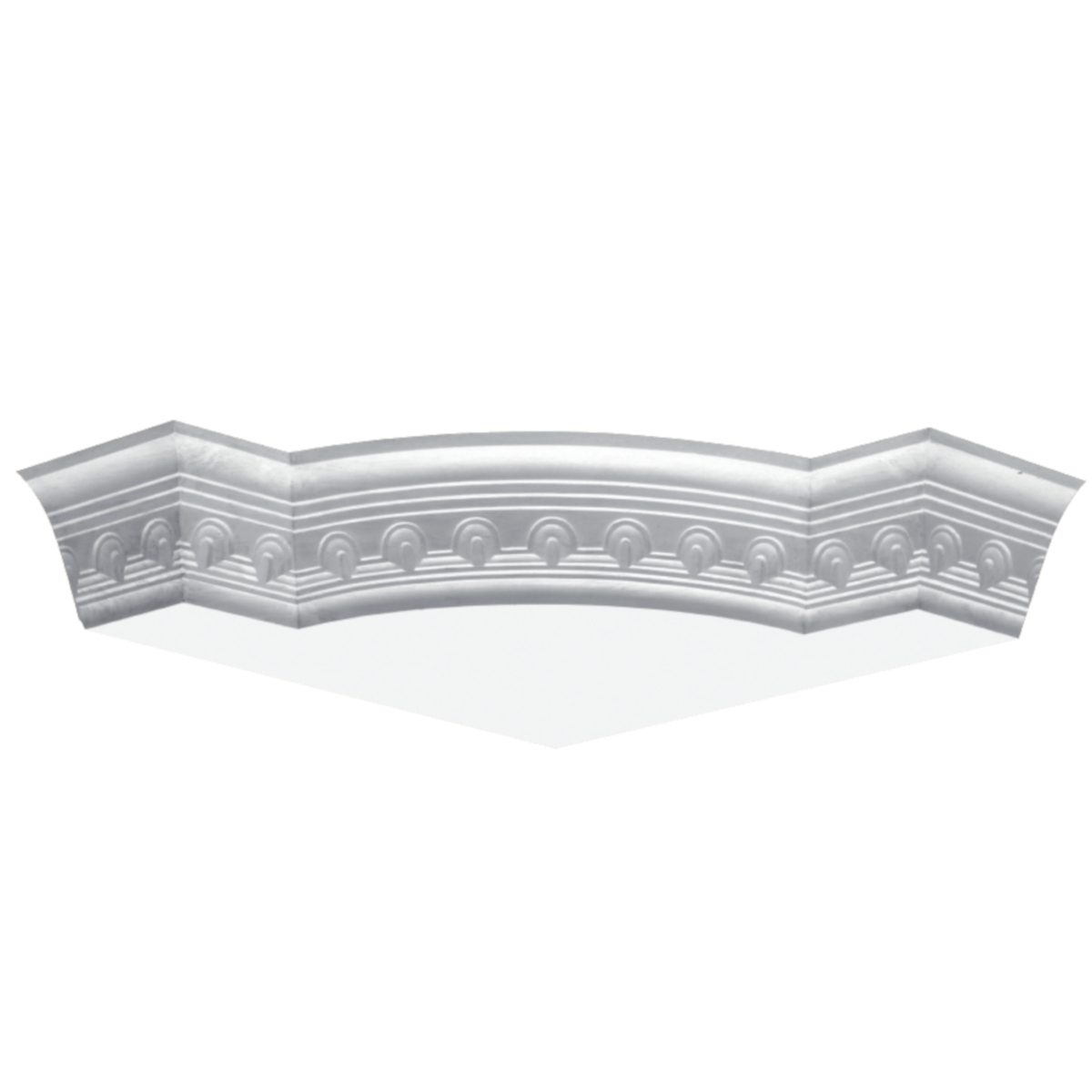 Moulding Corner in Plaster J2100L (545 x 100 mm)