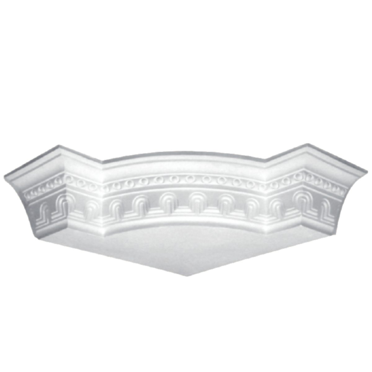 Moulding Corner in Plaster J2103S (520 x 85 mm)