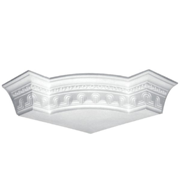 Moulding Corner in Plaster J2103L (556 x 130 mm)