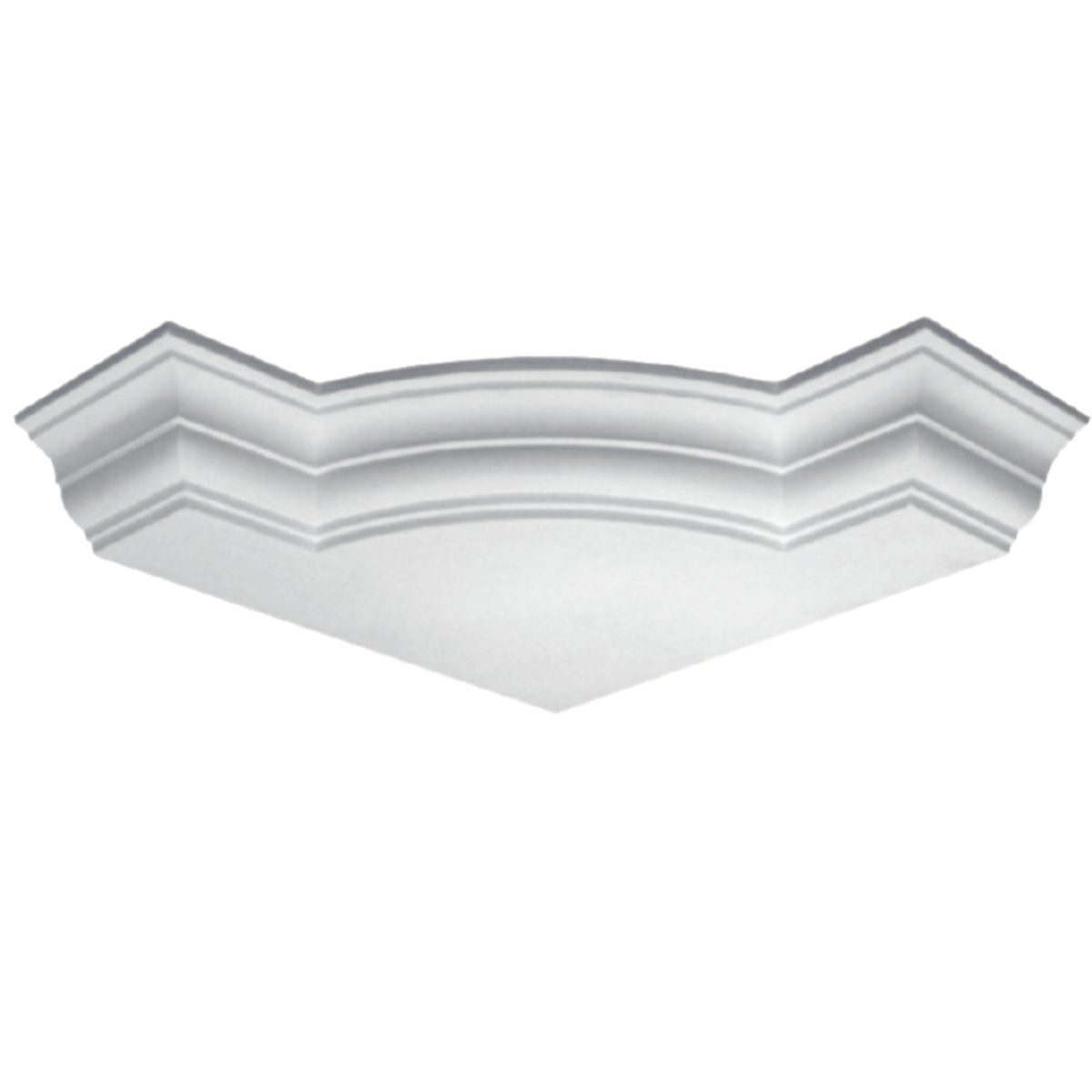 Moulding Corner in Plaster J3077L (650 x 110 mm)