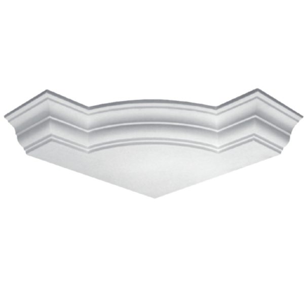 Moulding Corner in Plaster J3077L (650 x 110 mm)