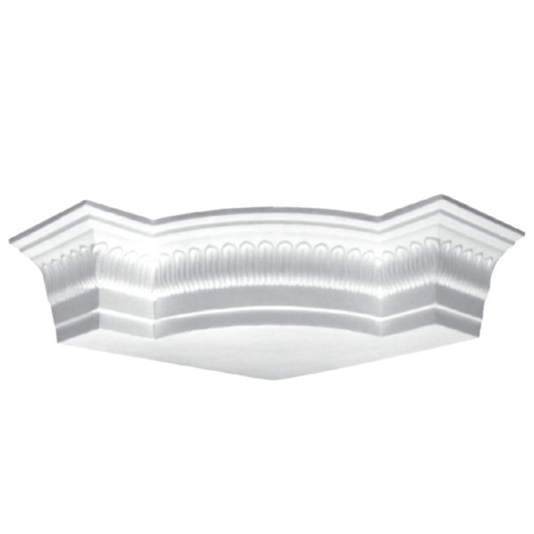 Moulding Corner in Plaster J3083 (560 x 140 mm)