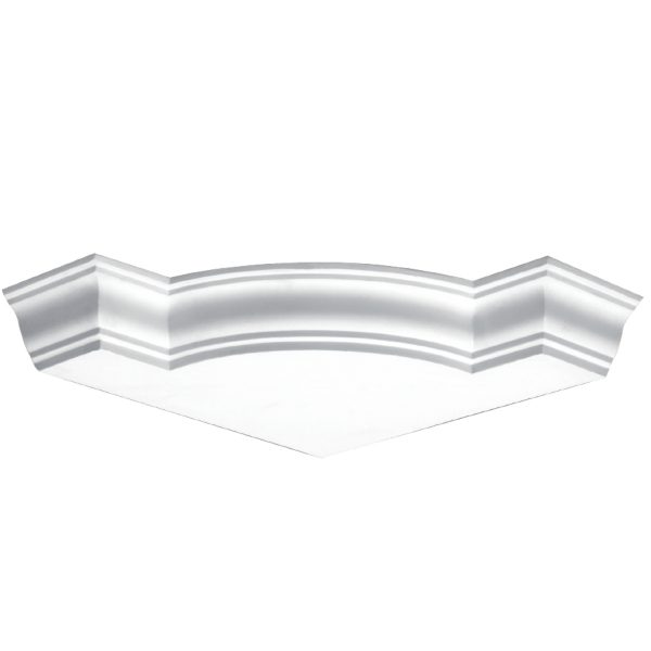 Moulding Corner in Plaster J3095S (510 x 85 mm)