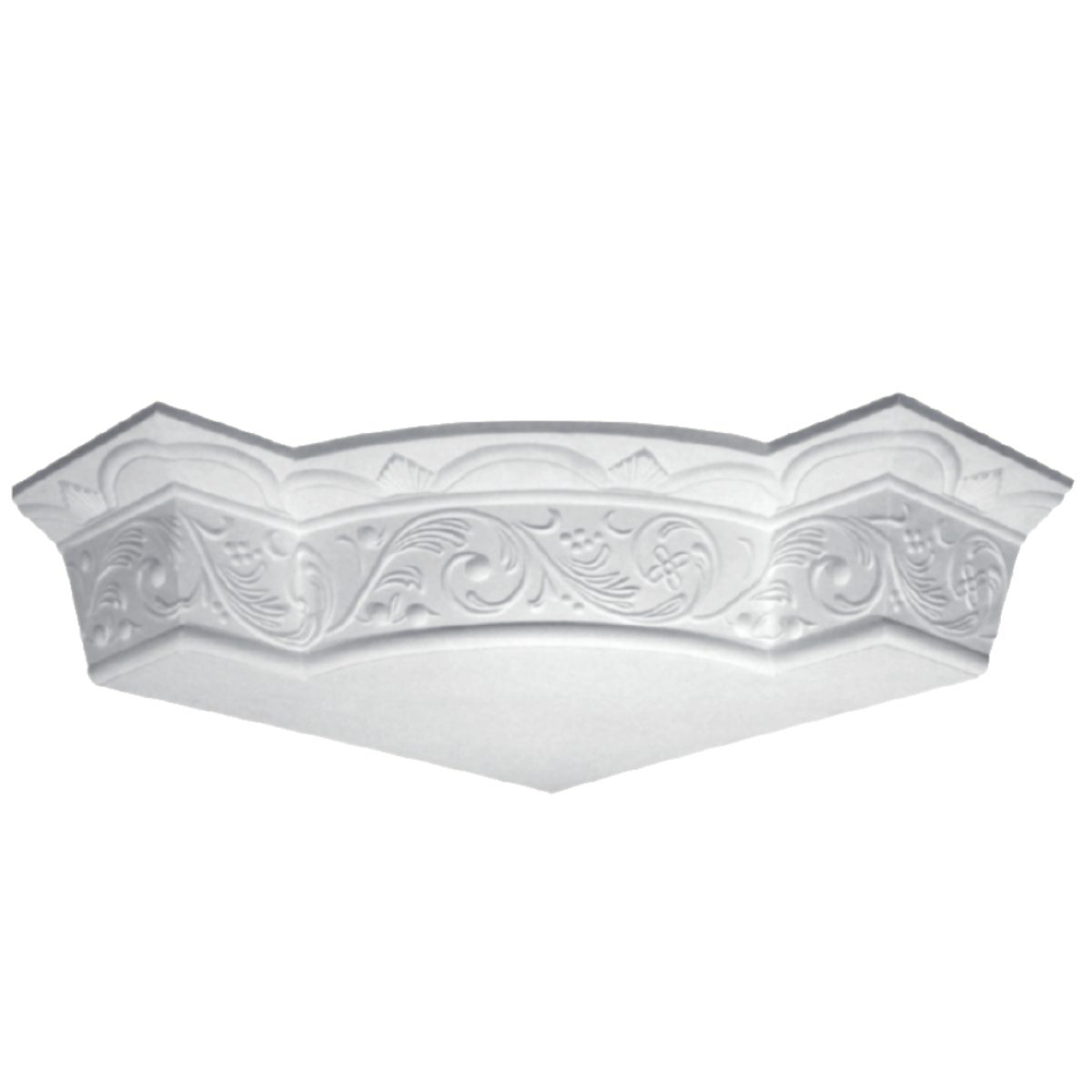 Moulding Corner in Plaster J3098 (535 x 140 mm)