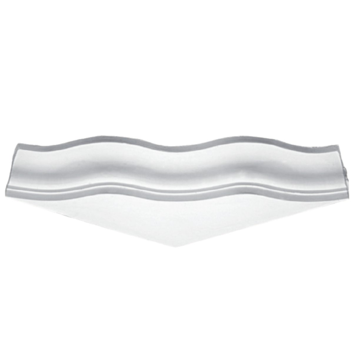 Moulding Corner in Plaster J4032 (750 x 135 mm)