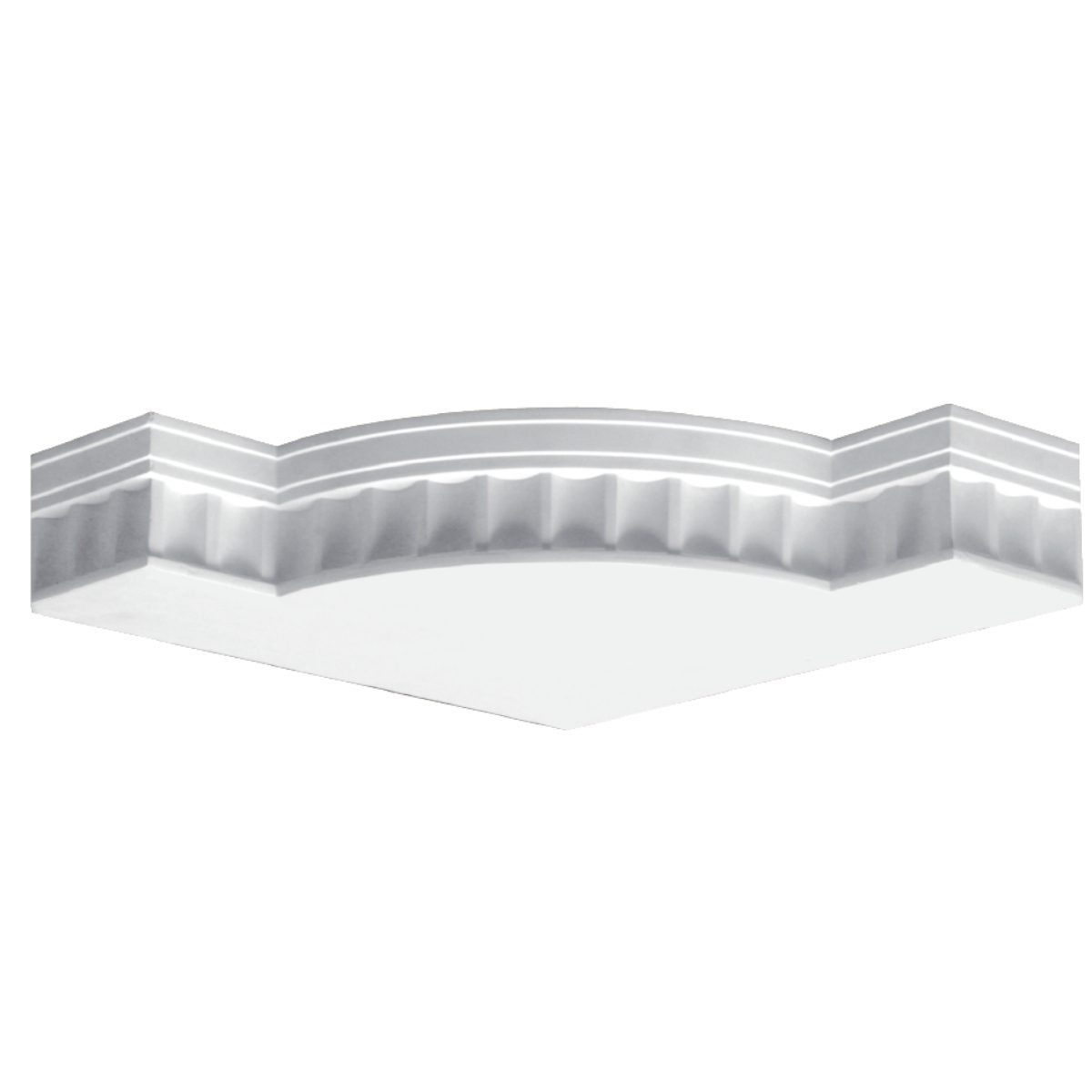 Moulding Corner in Plaster J5030L (460 x 460 x 100 mm)