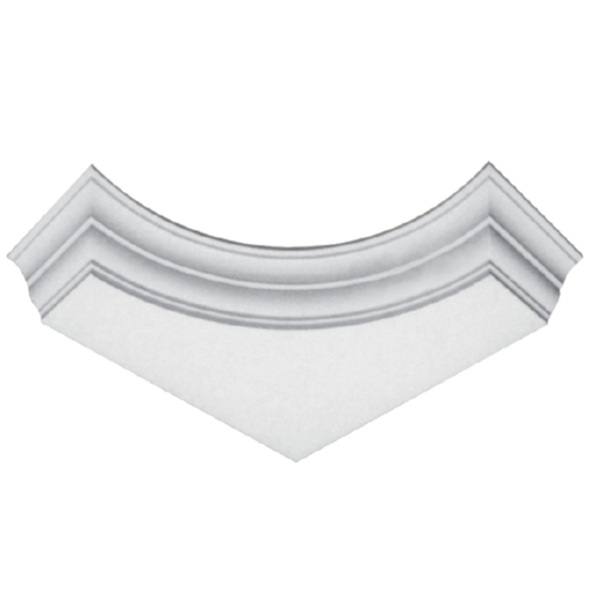 Moulding Corner in Plaster JB3077S (510 x 90 mm)