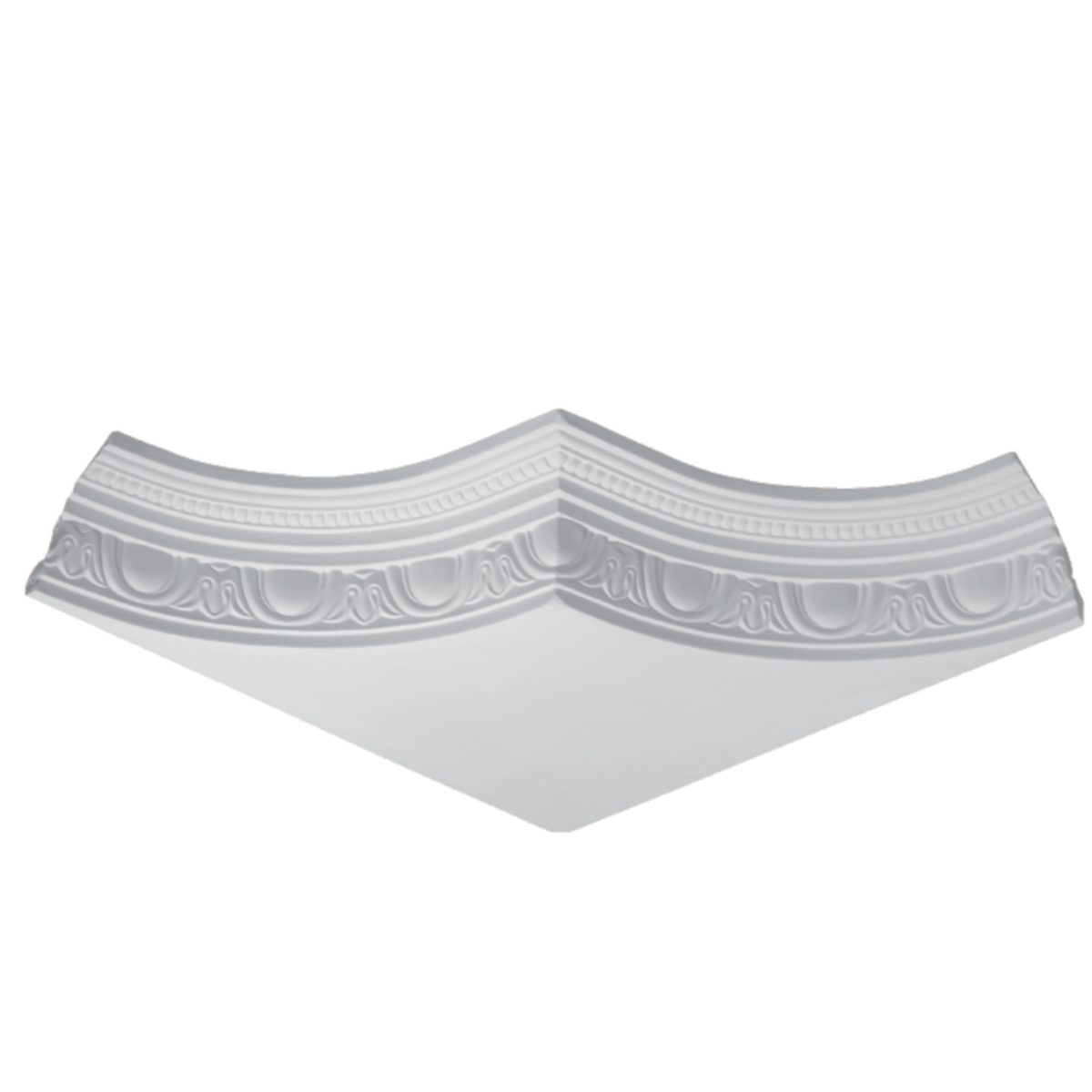 Moulding Corner in Plaster JC2088L (555 x 120 mm)
