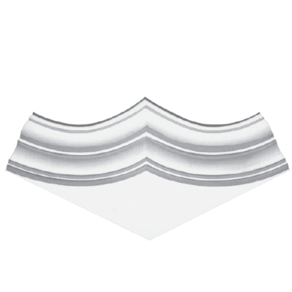 Moulding Corner in Plaster JC3077S (530 x 90 mm)