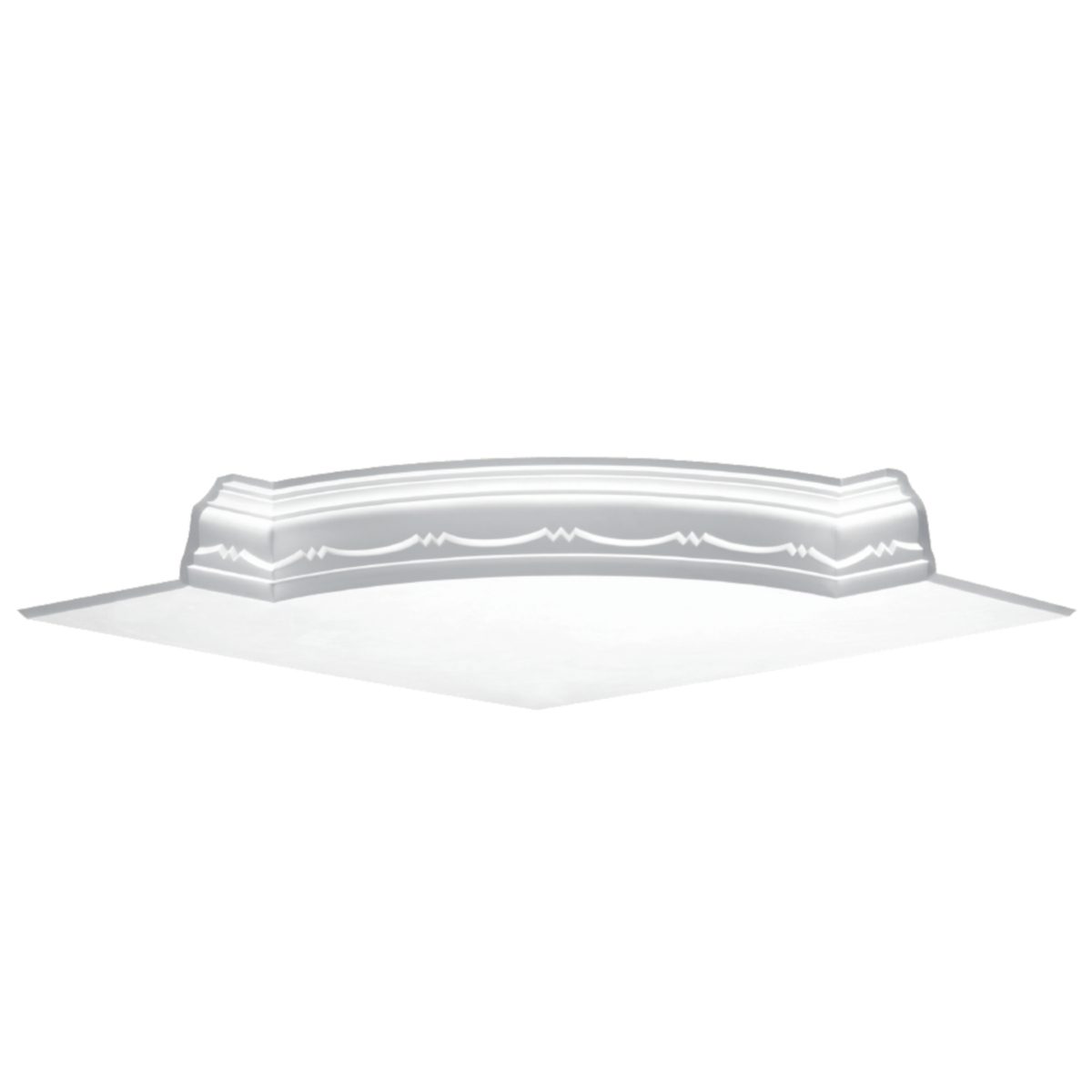 Moulding Corner in Plaster JN0019M (760 x 100 mm)