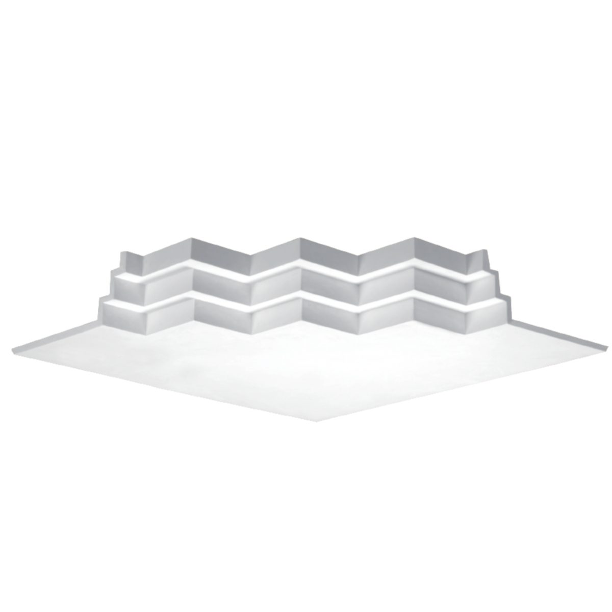 Moulding Corner in Plaster JN008 (760 x 105 mm)