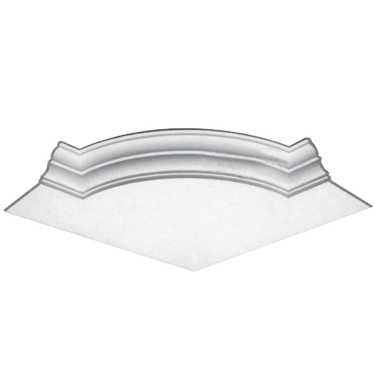 Moulding Corner in Plaster JN3077S (760 x 760 x 90 mm)